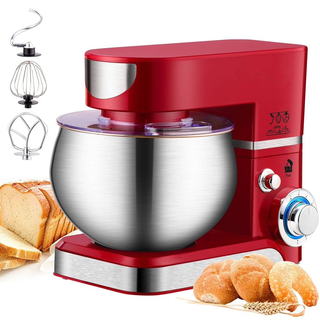 Robot Pétrin Golden House 5L 1300W Rouge
