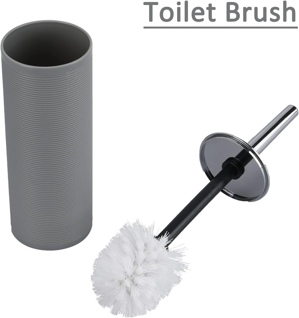 Ensemble D’accessoires De Salle De Bain 6 Pièces Gris