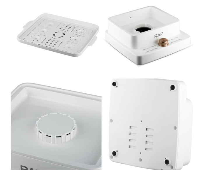 Cuiseur Vapeur RAF 12L 3 Paniers Amovibles 1200W