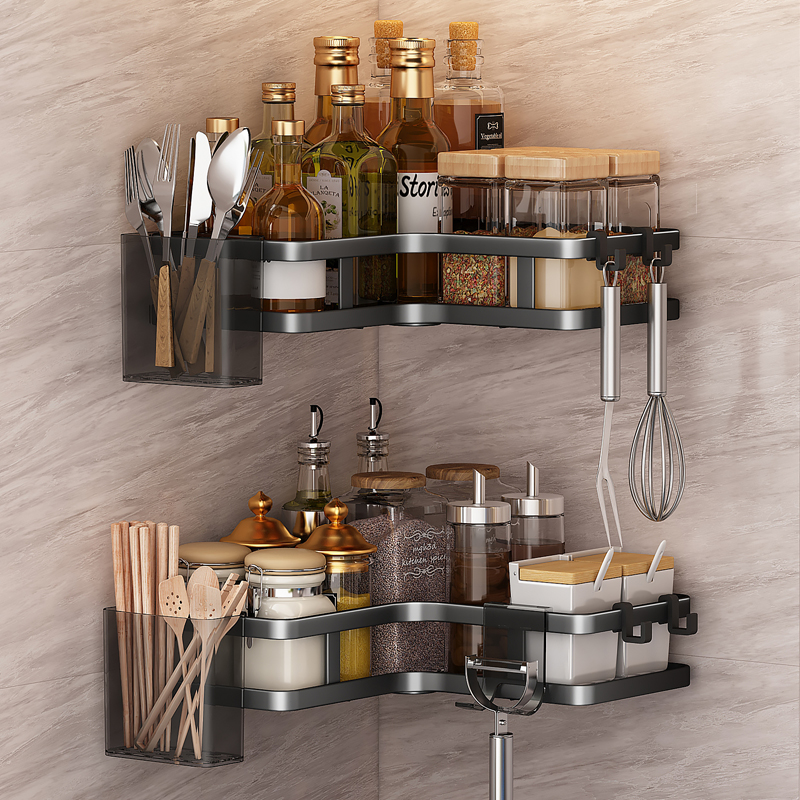 Etagère de Rangement D'angle de Salle de Bain