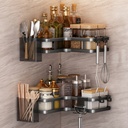 Etagère de Rangement D'angle de Salle de Bain