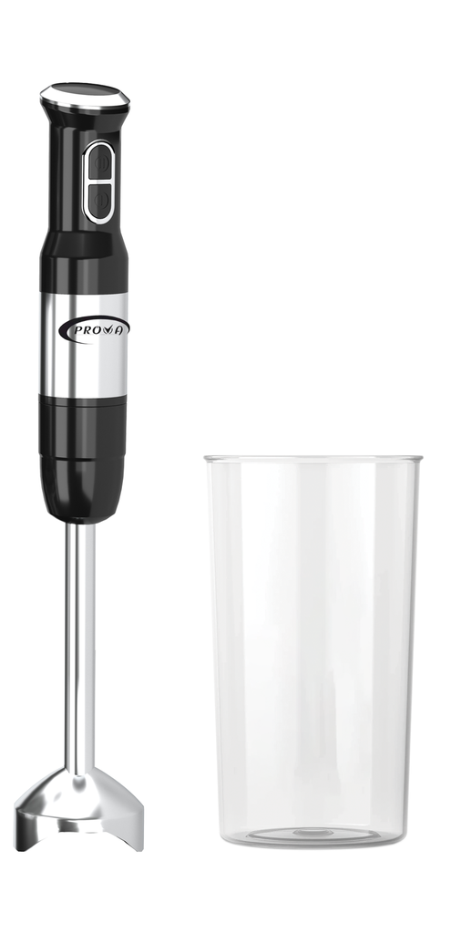 Mixeur Plongeant 4en1 Prova Noir inox 400W 