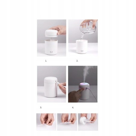 Diffuseur d'arôme Électrique D'Huiles Essentielles Blanc