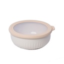 Set de 4 Saladiers Rond En Plastique Avec Couvercle - Multicouleur