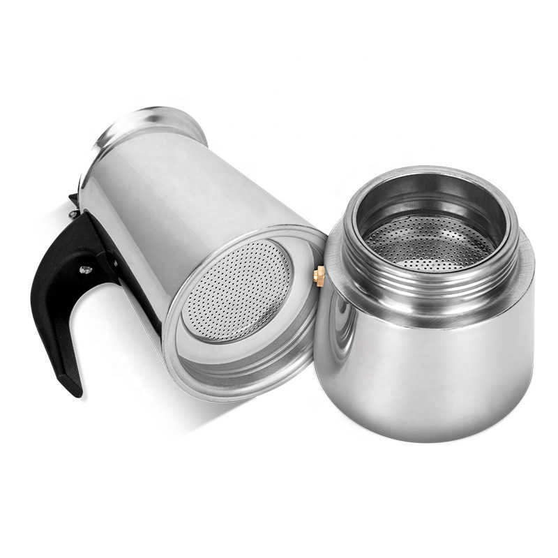 Cafetière En Acier Inoxydable 9 Tasses Argent