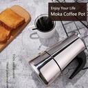 Cafetière En Acier Inoxydable 9 Tasses Argent