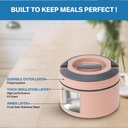 Lunch Box Isotherme Pinnacle 400 ml Rose