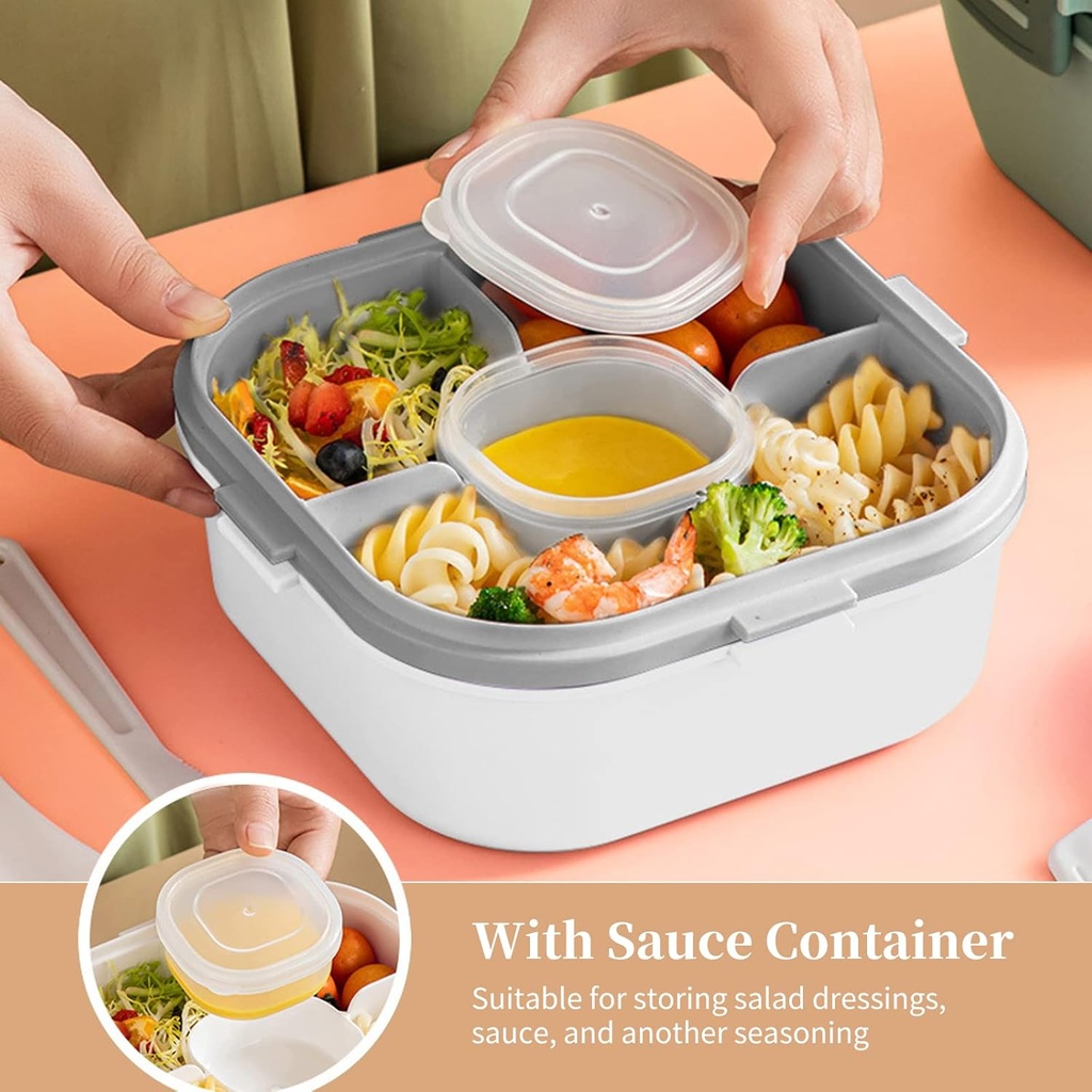 Lunch Box Isotherme carré 1200 ml Blanc