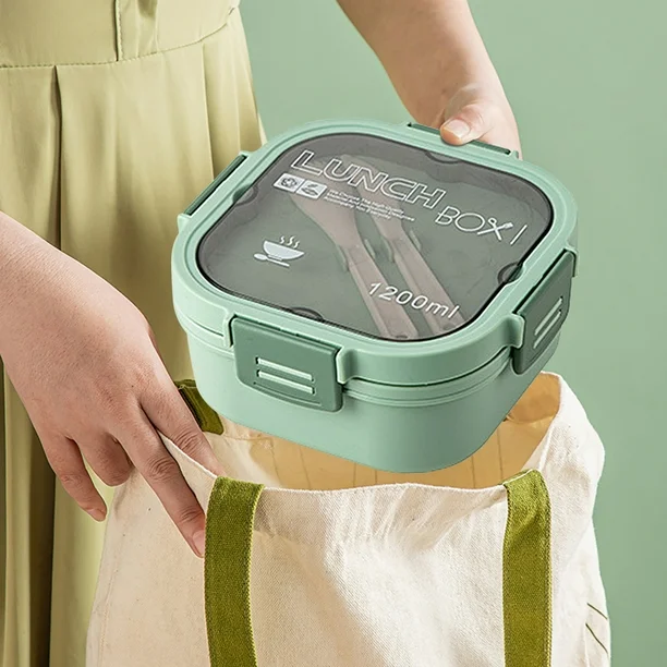 Lunch Box Isotherme carré 1200 ml Vert