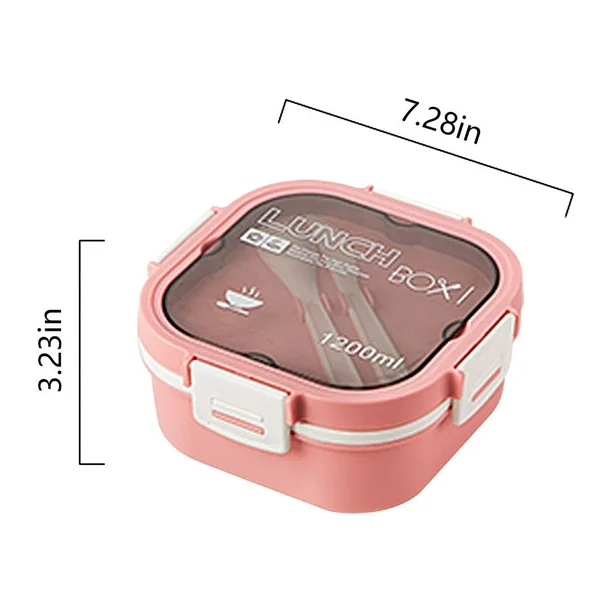 Lunch Box Isotherme carré 1200 ml Rose