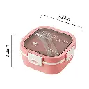 Lunch Box Isotherme carré 1200 ml Rose