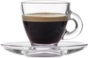 Coffret De 6 Verres à Café 9 cl Avec Sous Tasses