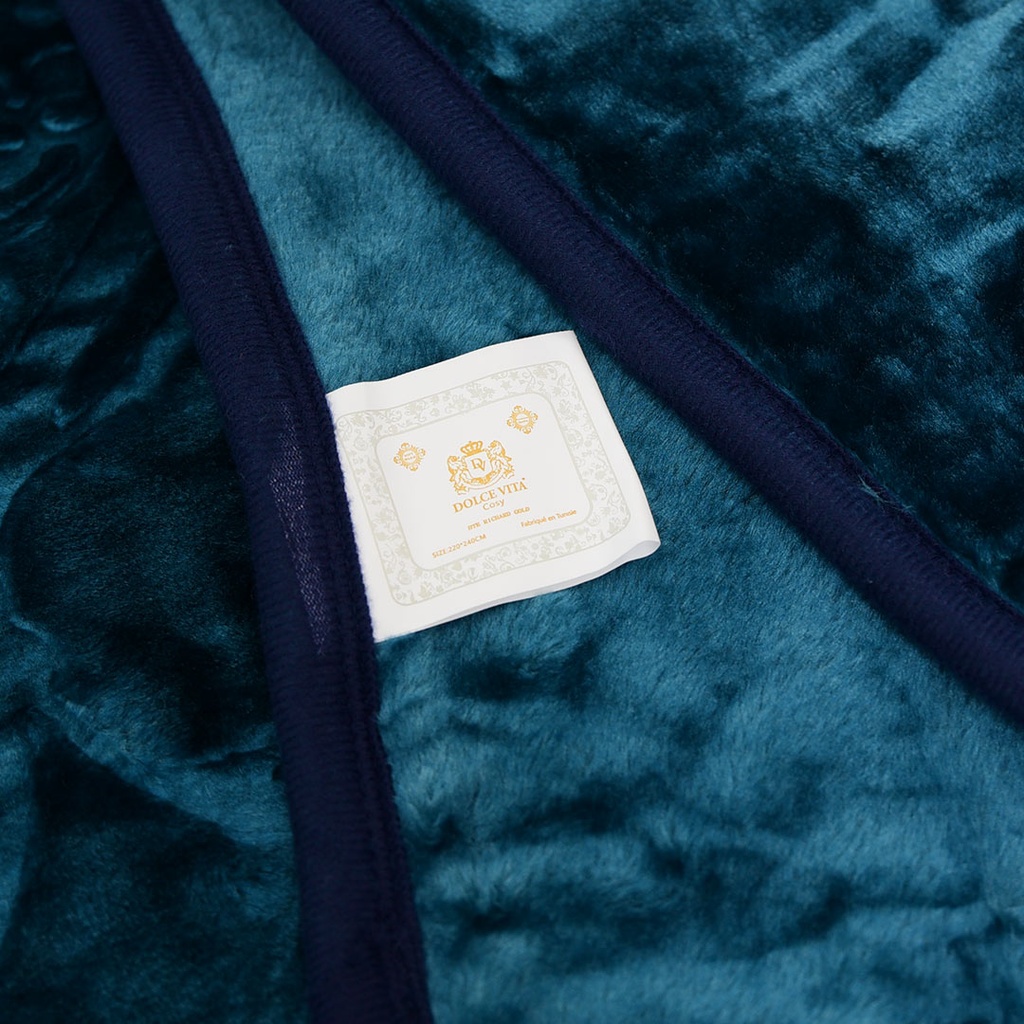Couverture 2 Places 220/240 Dolce Vita - 4kg-M21 Turquoise