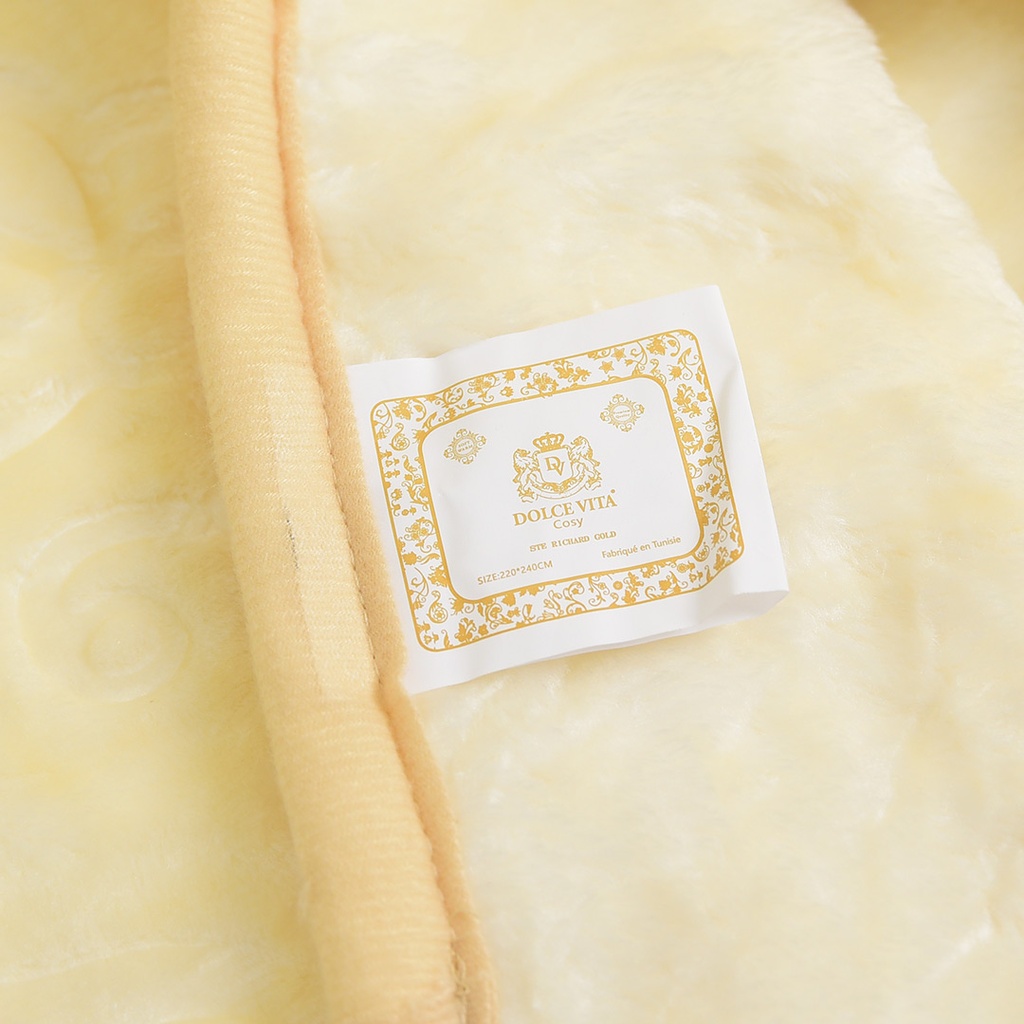 Couverture 2 Places 220/240 Dolce Vita - 4kg-M15 Blanc Cassé