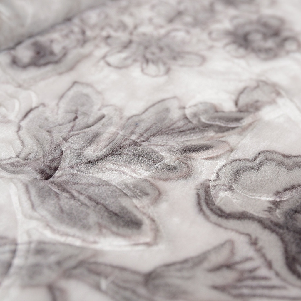 Couverture 2 Places 220/240 Dolce Vita - 4kg-M13 Fleur Gris