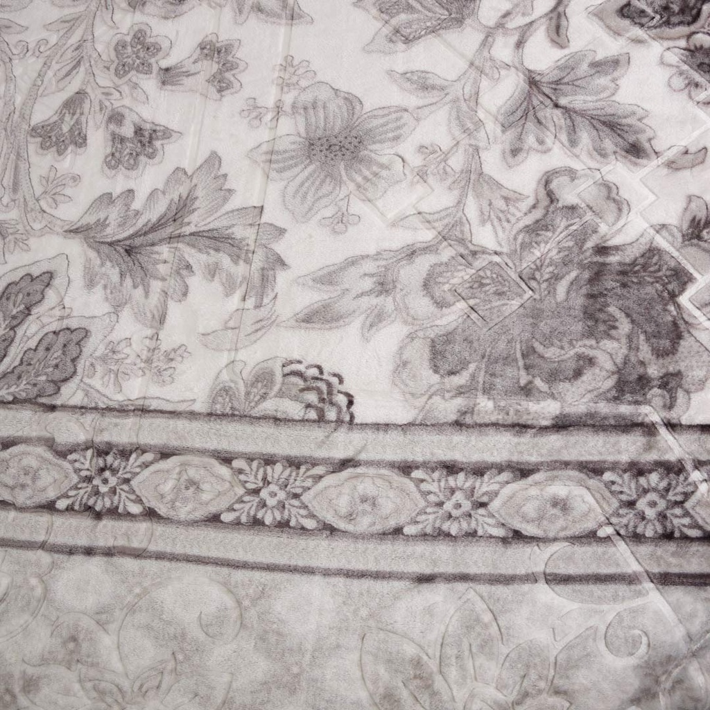 Couverture 2 Places 220/240 Dolce Vita - 4kg-M13 Fleur Gris