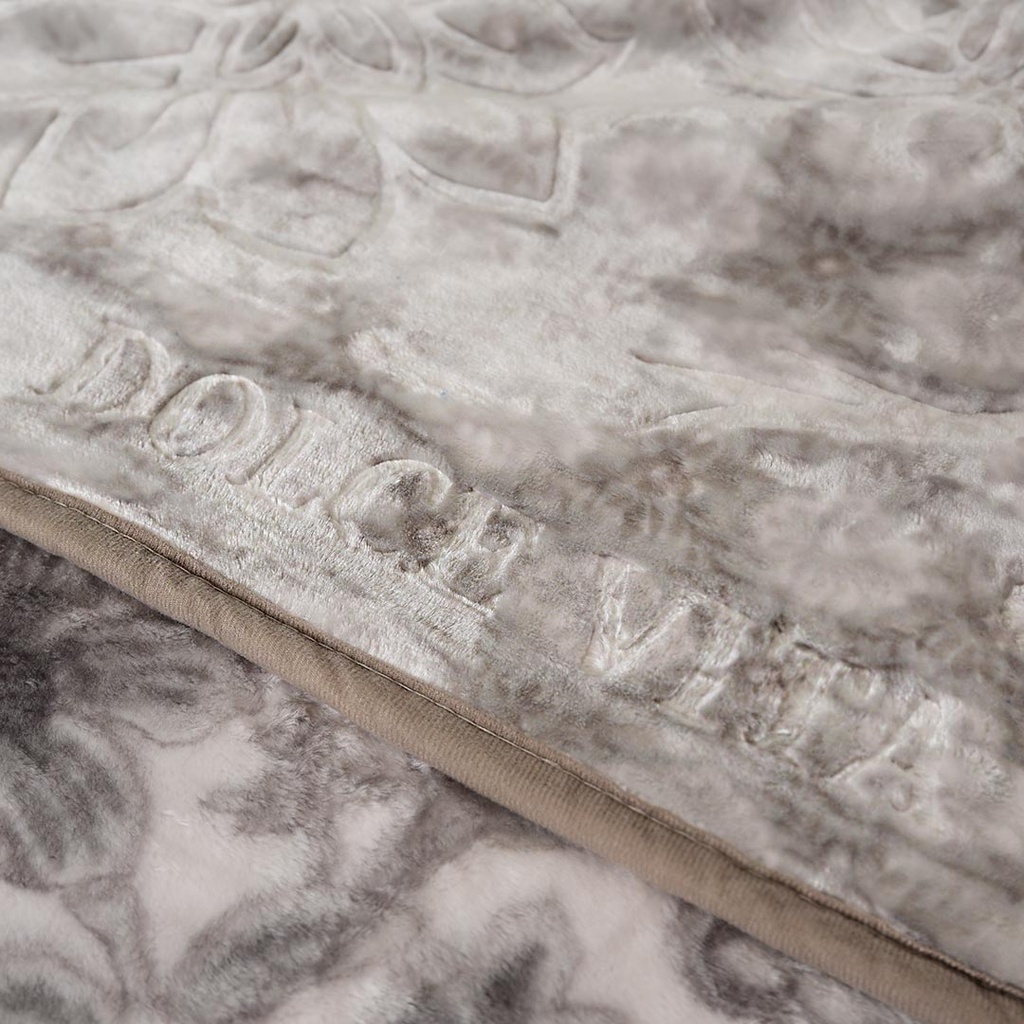 Couverture 2 Places 220/240 Dolce Vita - 4kg-M13 Fleur Gris