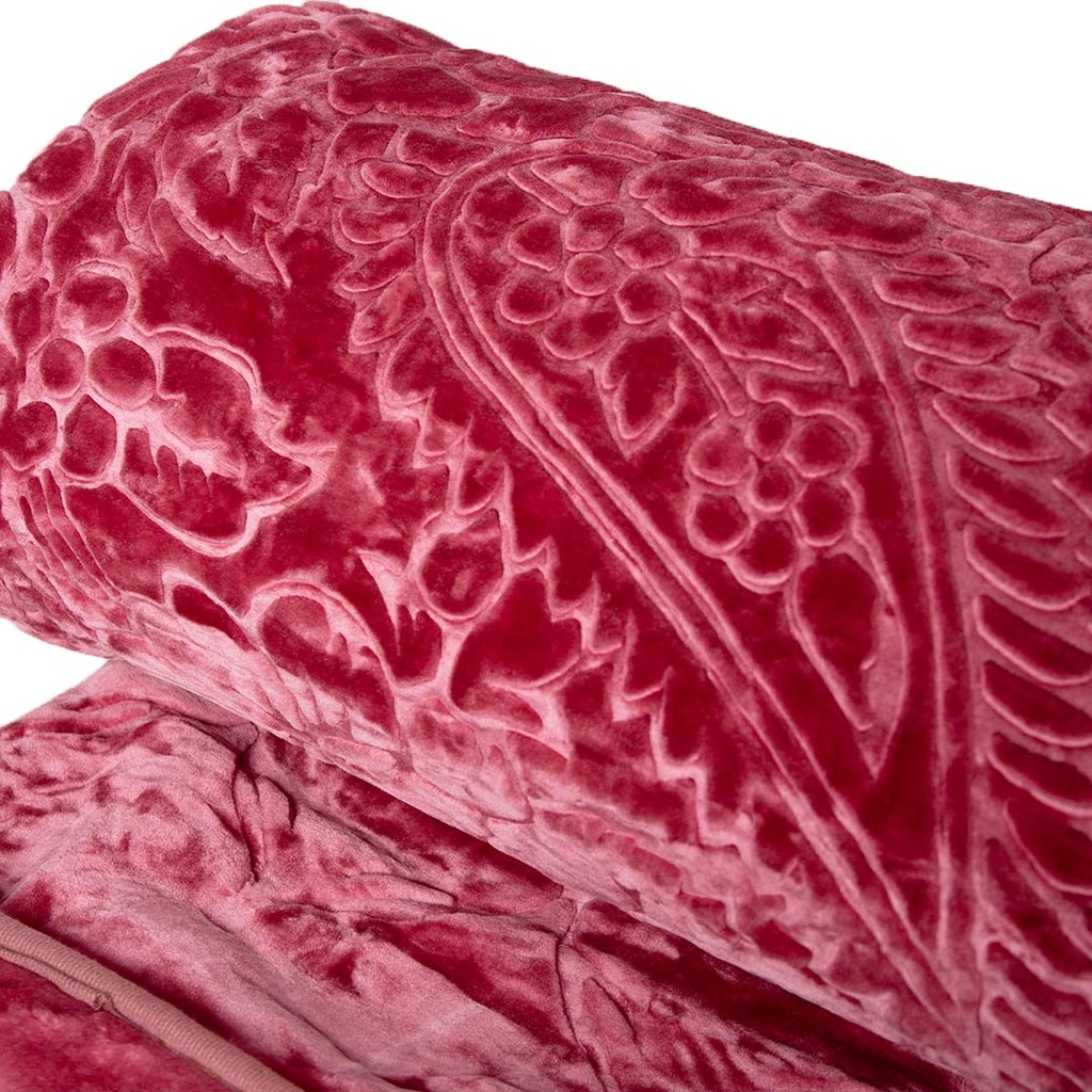 Couverture 2 Places 220/240 Dolce Vita -M10 Rose Foncé