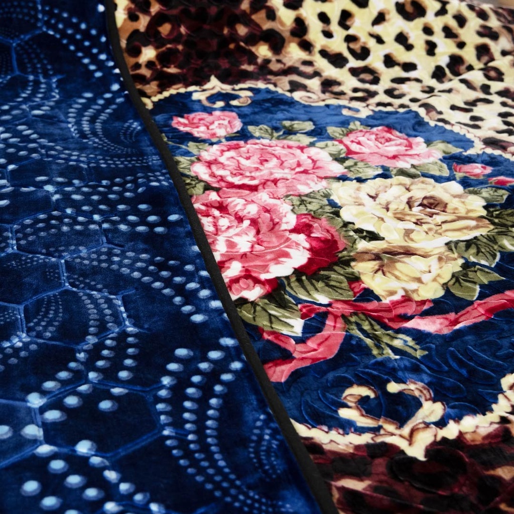 Couverture 2 Places 220/240 Dolce Vita -M9 Tigre Bleu