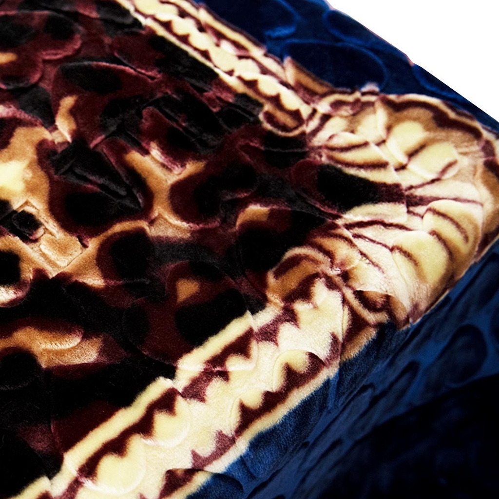 Couverture 2 Places 220/240 Dolce Vita -M9 Tigre Bleu
