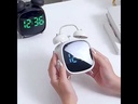 Horloge Réveil LED Numérique Blanc