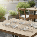 Coffret De 6 Verres à Café au lait Tasse et Sous Tasses - 25cl