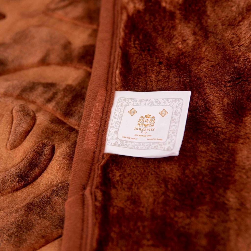 Couverture 2 Places 220/240 Dolce Vita -M12 Miel