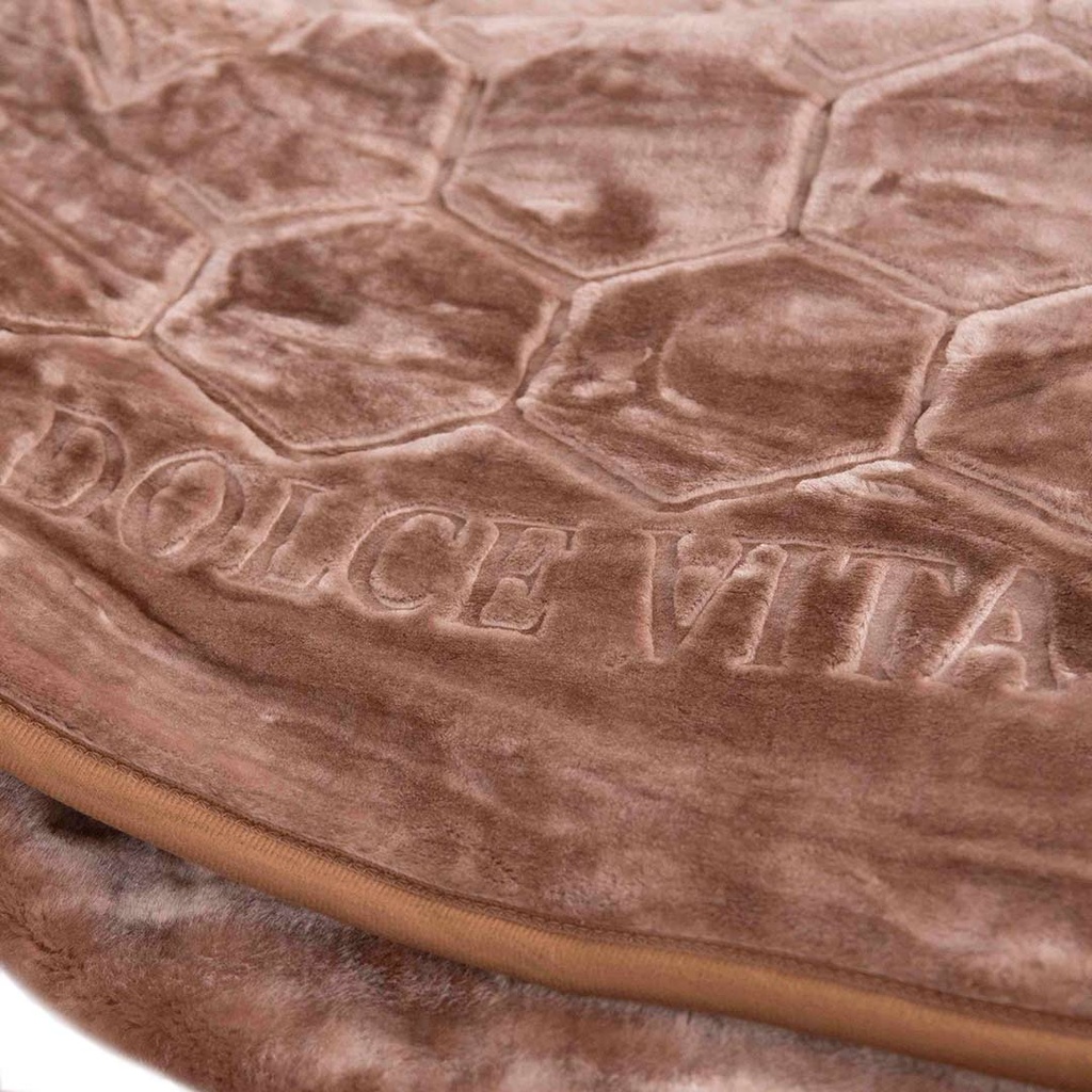 Couverture 2 Places 220/240 Dolce Vita -M9 Beige