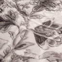 Couverture 2 Places 220/240 Dolce Vita -M4 Fleuris Gris
