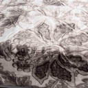 Couverture 2 Places 220/240 Dolce Vita -M4 Fleuris Gris