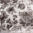Couverture 2 Places 220/240 Dolce Vita -M4 Fleuris Gris