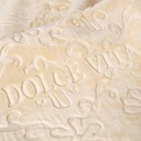 Couverture 2 Places 220/240 Dolce Vita -M11 Blanc cassé