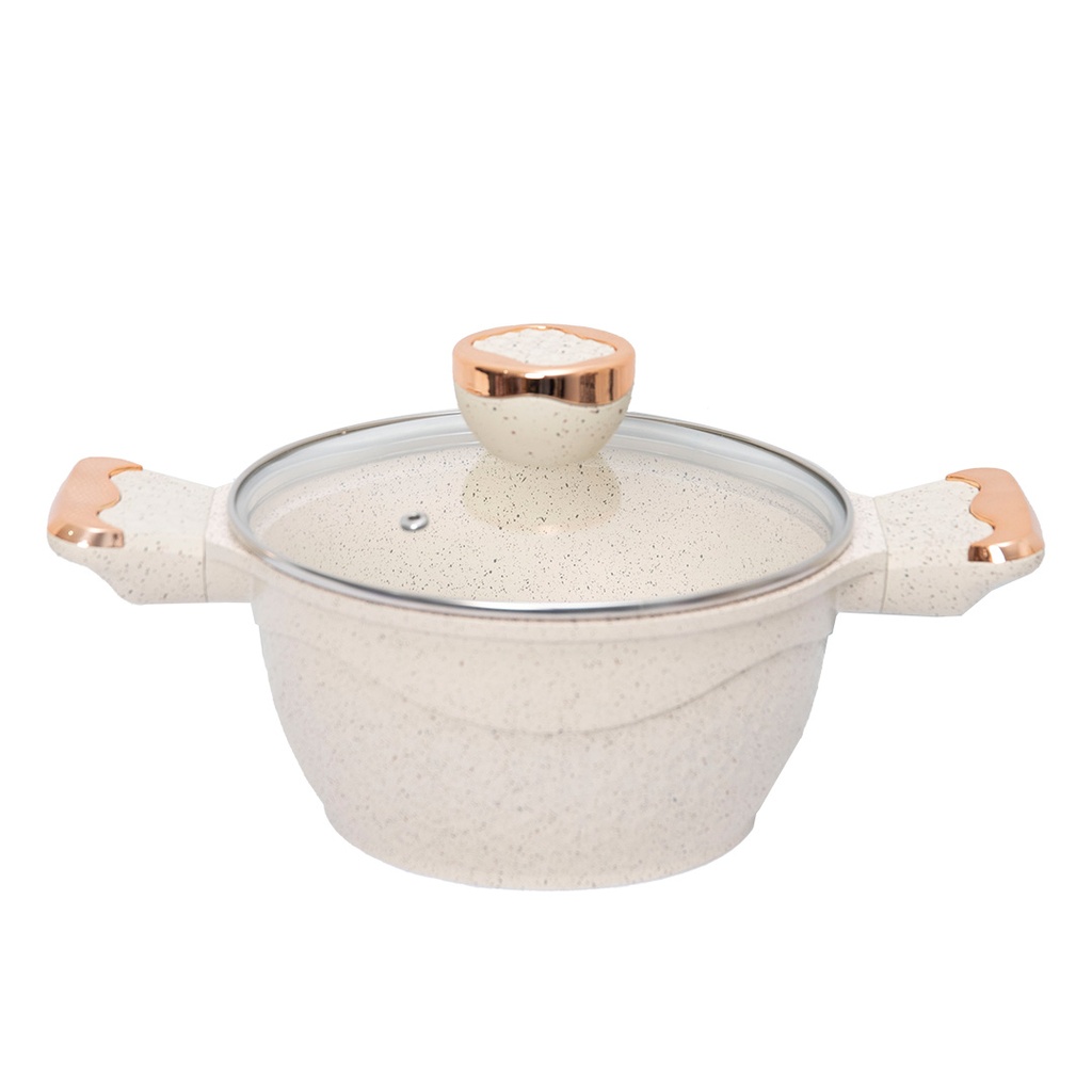 Batterie De Cuisine Sizar 21 Pièces Granite - Beige
