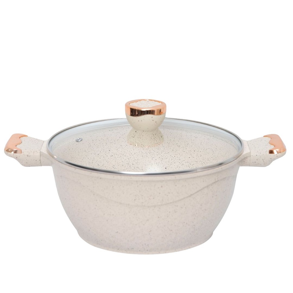 Batterie De Cuisine Sizar 21 Pièces Granite - Beige