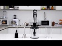 Mixeur Plongeant 4en1 Lexical 600W Noir Inox