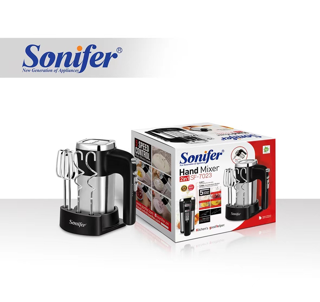 Batteur Elétrique Sonifer 5 Vitesse 500W