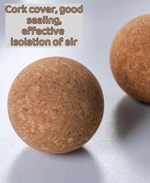 Lot de 3 Boite En verre avec Couvercle en Bois Bambou