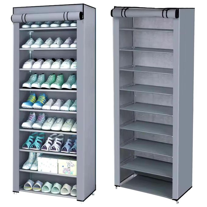 Armoire Chaussures Mobile à 8 niveaux 58x30x158