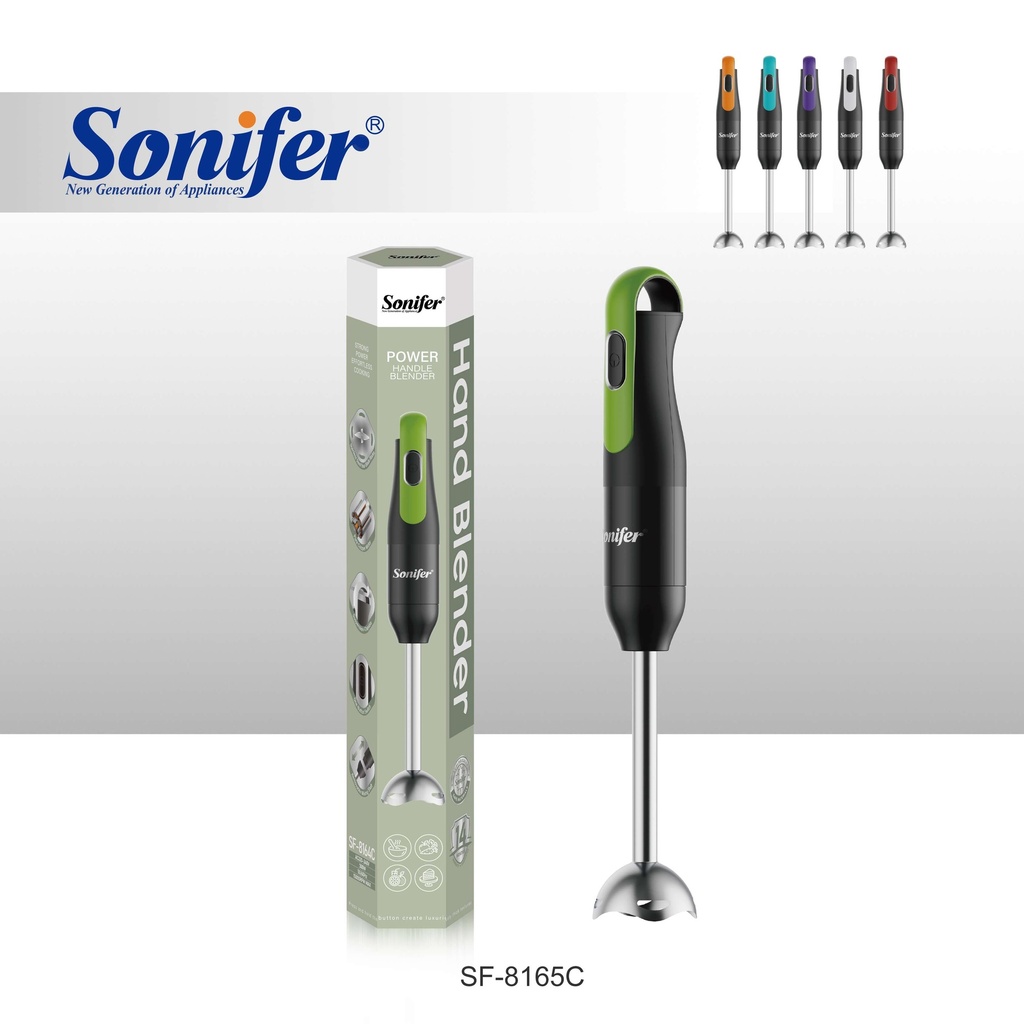 Mixeur Plongeant 2 En1 Sonifer 300W Vert