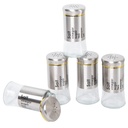 Set Portes Épices 11 Pièces En Verre Avec Support - Argent