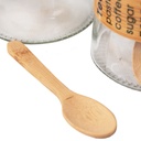 Set Portes Épices 9 Pièces En Verre Avec Support En Bois