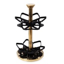 Set Portes Épices 12 Pièces En Verre Avec Support Tournante Doré