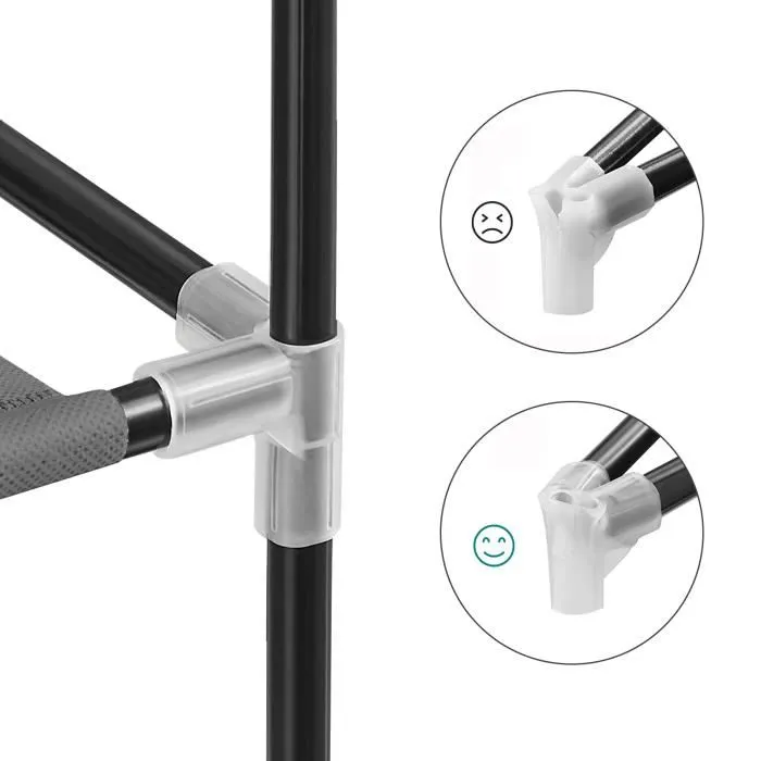 Armoire Chaussures Mobile à 8 niveaux - Noir- 58x30x158 