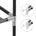 Armoire Chaussures Mobile à 8 niveaux - Noir- 58x30x158 