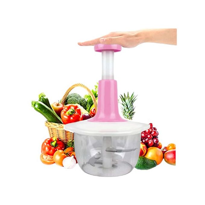 Hachoir Manuel Multifonction En Plastique 2L Rose