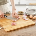 Planche à découper en Bois Bambou avec poignée en métal