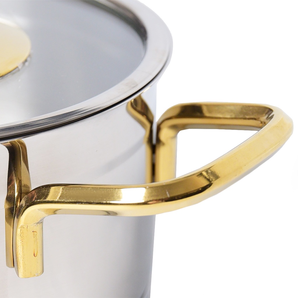 Marmite Vivaldi Rosso 22 cm Inox 18/10