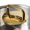 Marmite Vivaldi Rosso 22 cm Inox 18/10