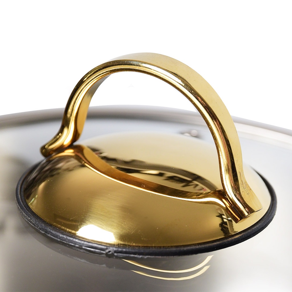 Marmite Vivaldi Tombo 22 cm Inox 18/10 Doré