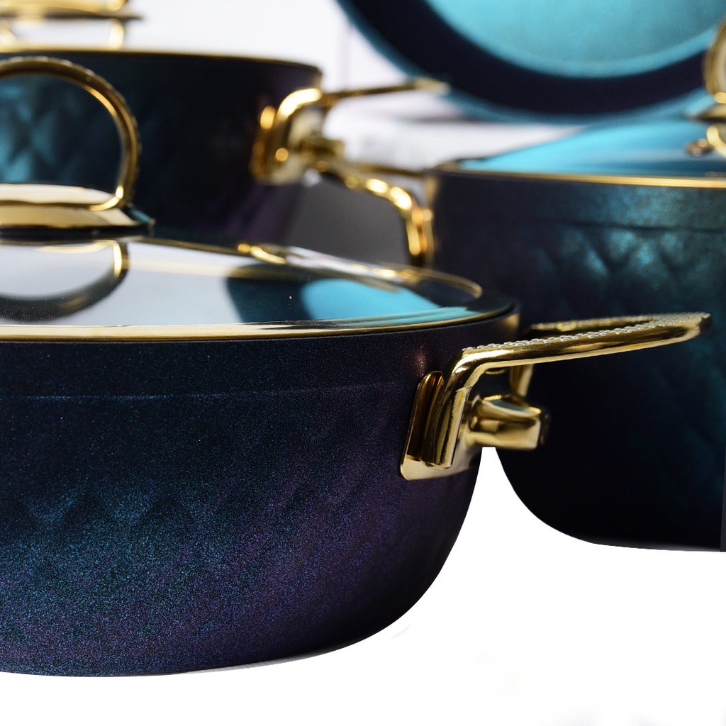 Batterie De Cuisine Vivaldi Lidya Diamond 7 Pièces Granite 